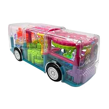 Amazon.com: Sapphirem LED Light up Bus Toy with Colorful